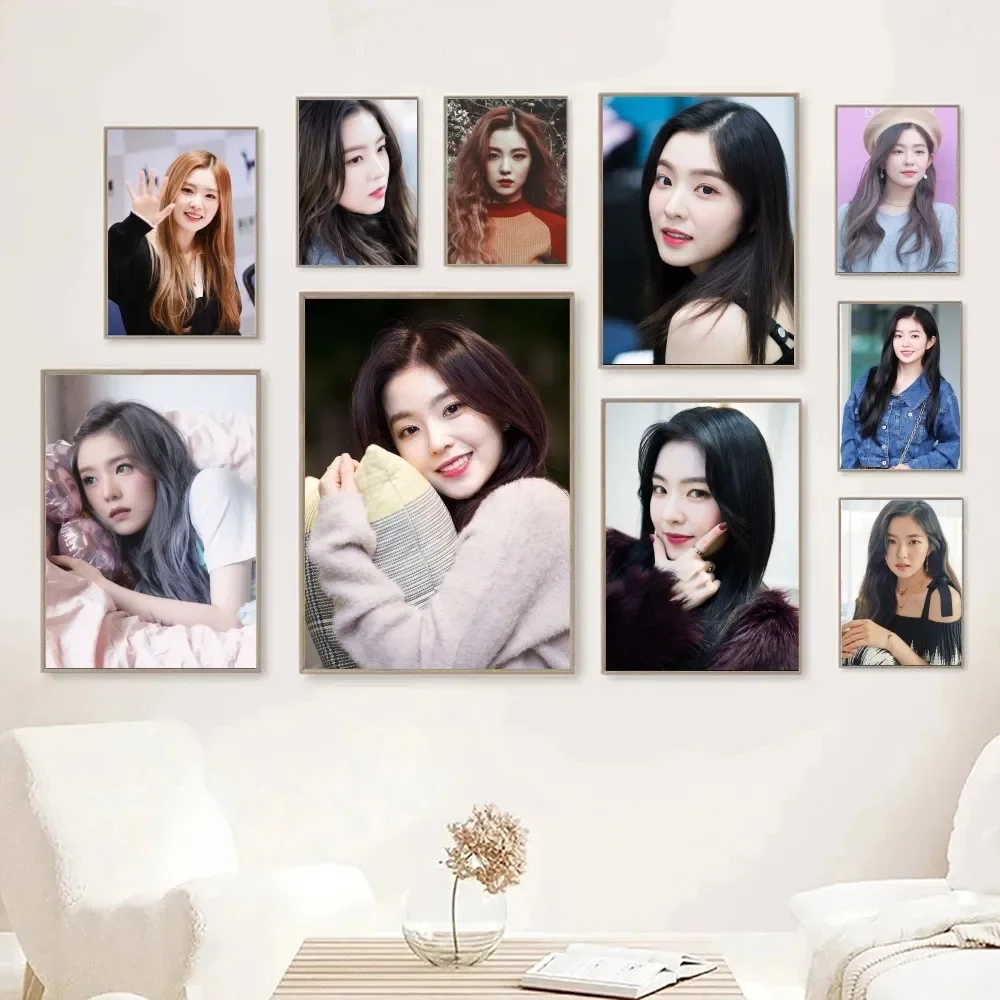 1pc Kpop Red V-Velvet Irene Korean Female Singer Poster Stickers Home Decor Aesthetic Art Mural Room Decor Digital Painting