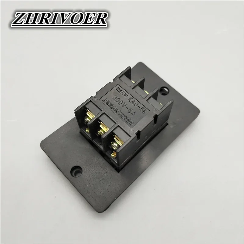 1PCS KAO-5K Waterproof Button Switch ON OFF Three-phase Self-locking AC220V / 380V Cutting Machine Drill Switch 50HZ/60HZ