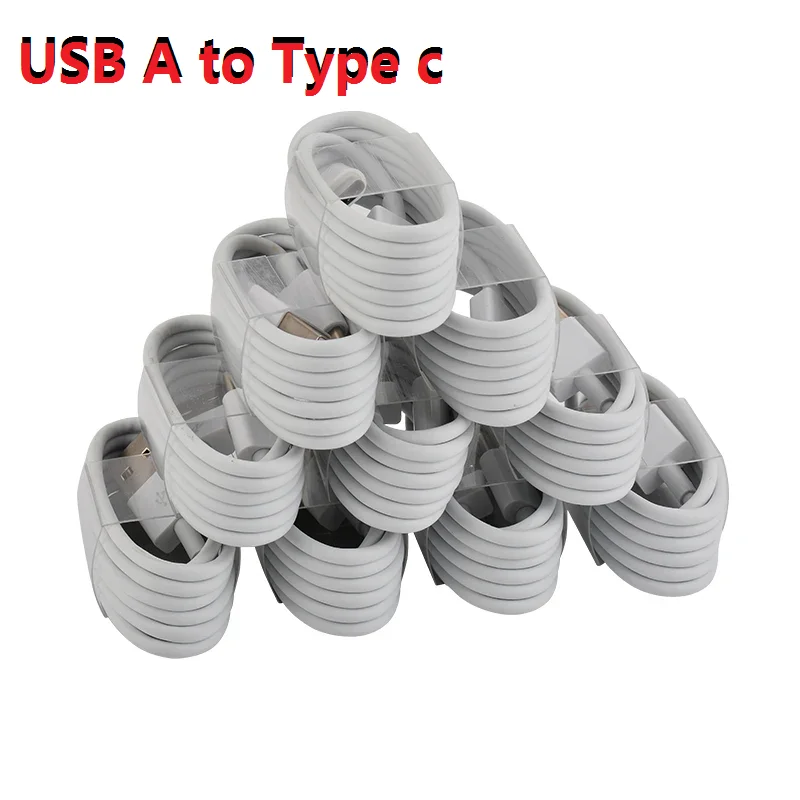 10-20Pcs 1M 3FT USB A to Type c USB C Charger Cable For Samsung Galaxy S20 S22 S23 S24 htc lg IPhone 15 Pro max