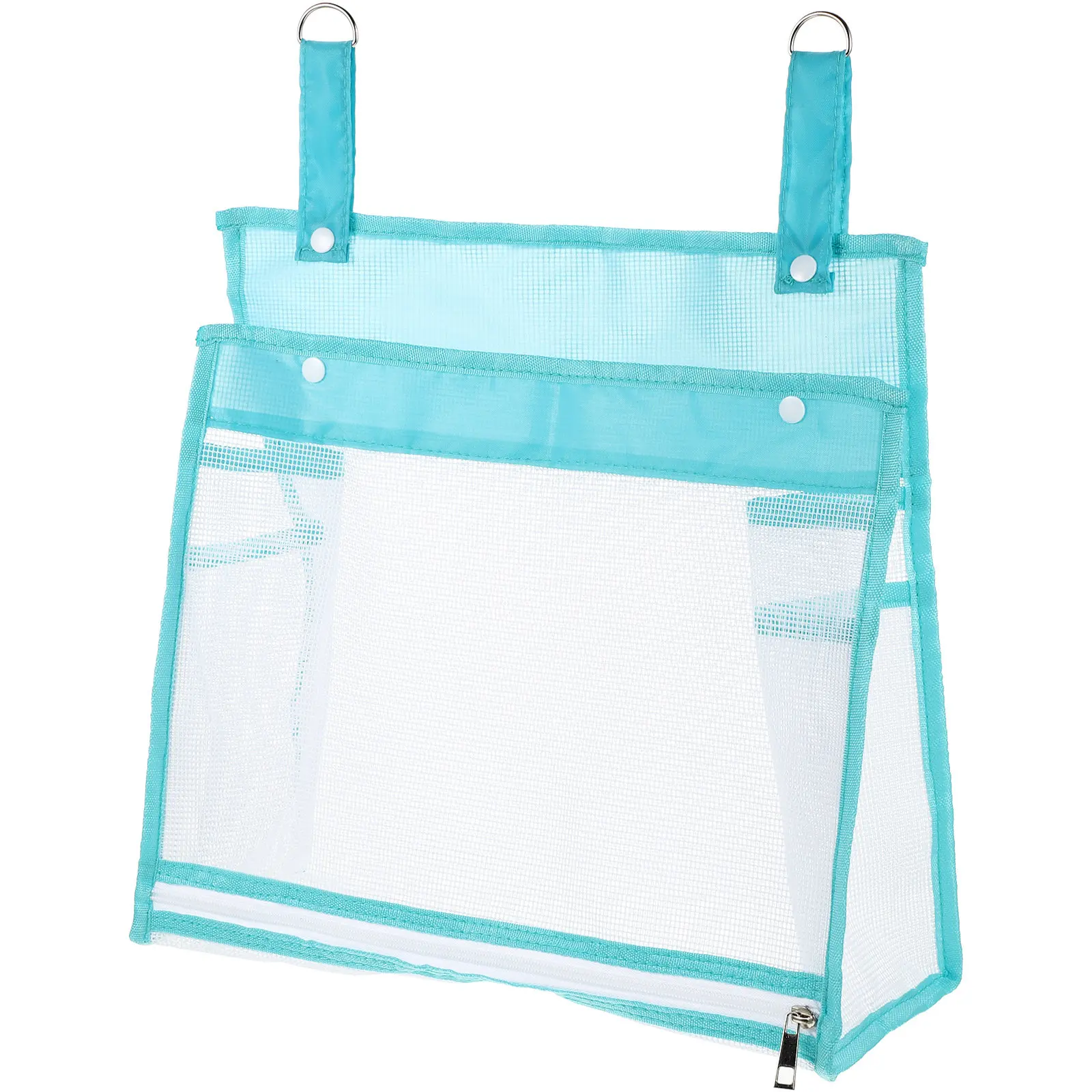 Zipper Design Bath Storage Pouch Breathable Hanging Organizer for Baby Bath Accessories Shower Storage Net Holder for Tub