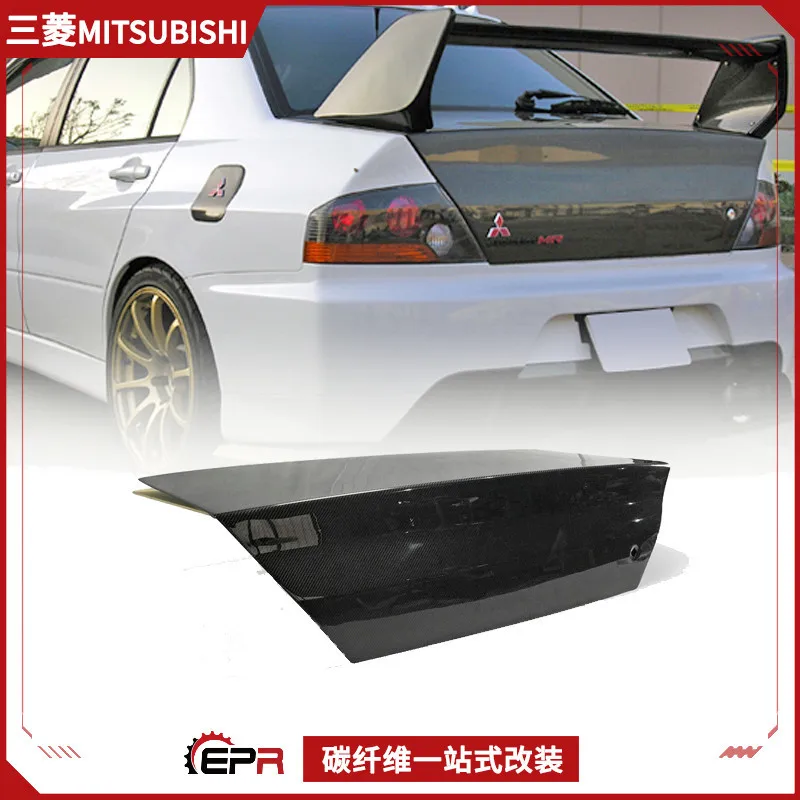 

Suitable for Mitsubishi Evolution7 8 9 Carbon Fiber Backup Tailbox Cover, Lightweight Tailbox Cover Retrofit