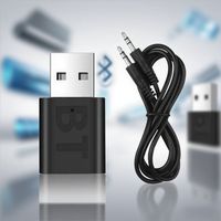 2 in 1 USB Bluetooth Receiver Transmitter Car Bluetooth 5.0 Audio Adapter TV Computer Wireless Bluetooth Converter Plug and Play