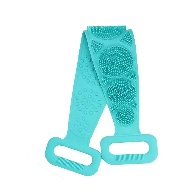 Körperschwamm, Silikon-Rückenbürsten, Badetücher, Schrubber, Reiben, Rückenpeeling, Massage, Duschgurt, verlängerte Haut, saubere Bürsten