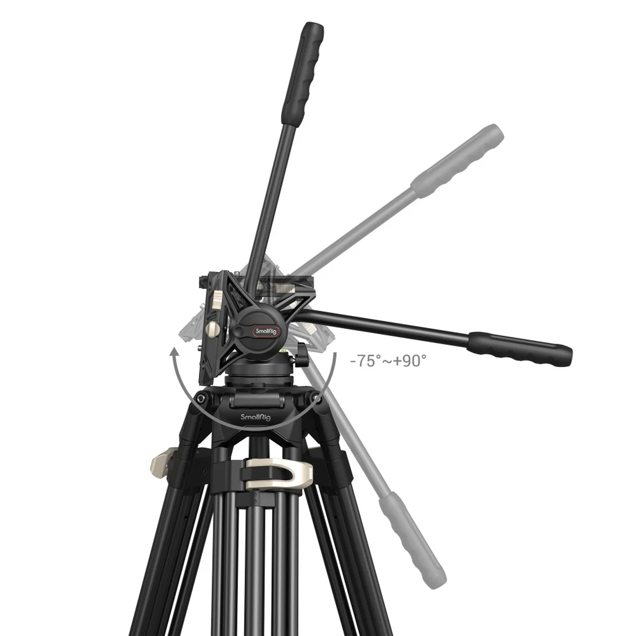 SmallRig Heavy Duty Fluid Head Tripod AD-01 3751 Universal quick release plate Aluminum Alloy Manfrotto