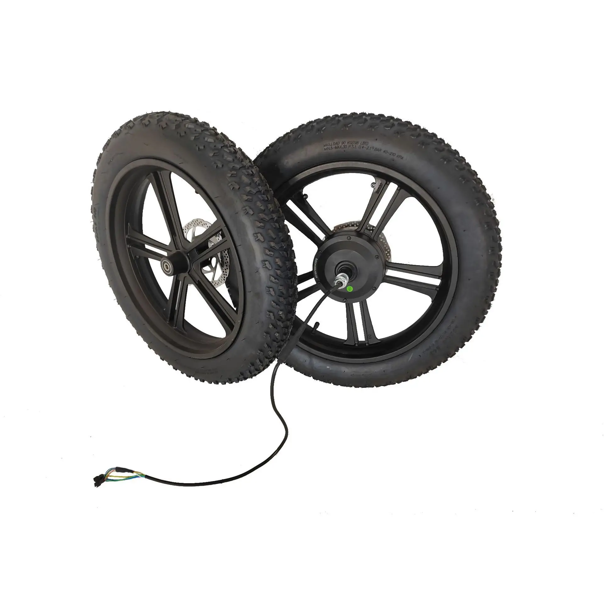 20 Inch Snow Folding Electric Bicycle Integrated Wheel Motor 750w Aluminum Alloy 20 * 4.0 Tire Gear Opening 170mm