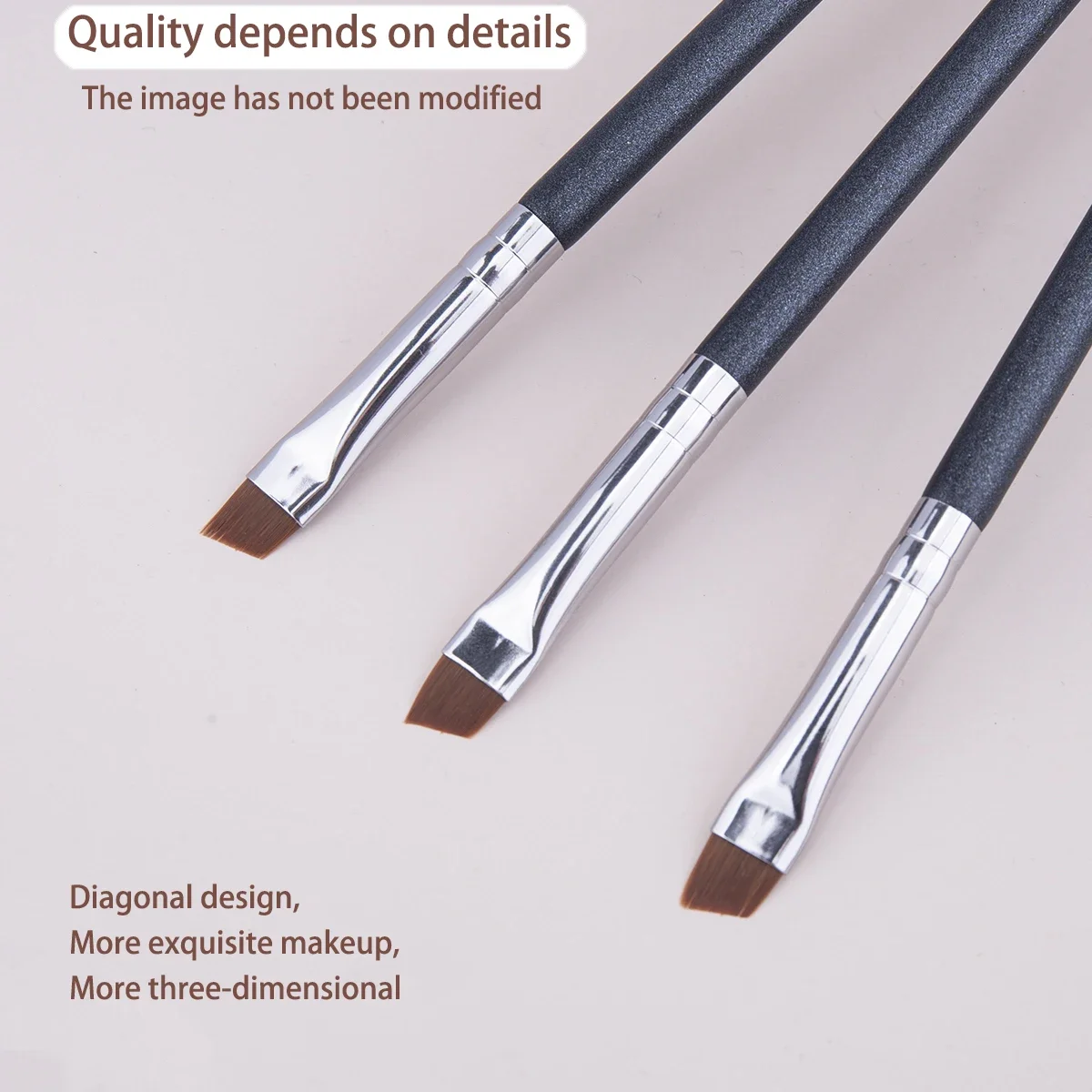 斜めコンシーラーブラシフラットアングル超薄型アイライナー眉毛ラインコンシーラーメイクブラシプロフェッショナルコンシーラー美容ツール