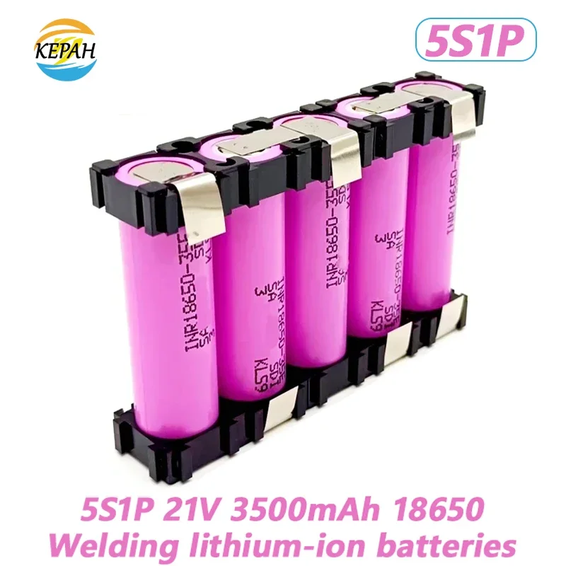 100% جديد 18650 35E 7000mAh بطارية حزمة مخصصة 3S2P 4S2P 5S2P 6S2P 16.8V 21V 25.2V لبطاريات مفك البراغي لحام البطارية #5
