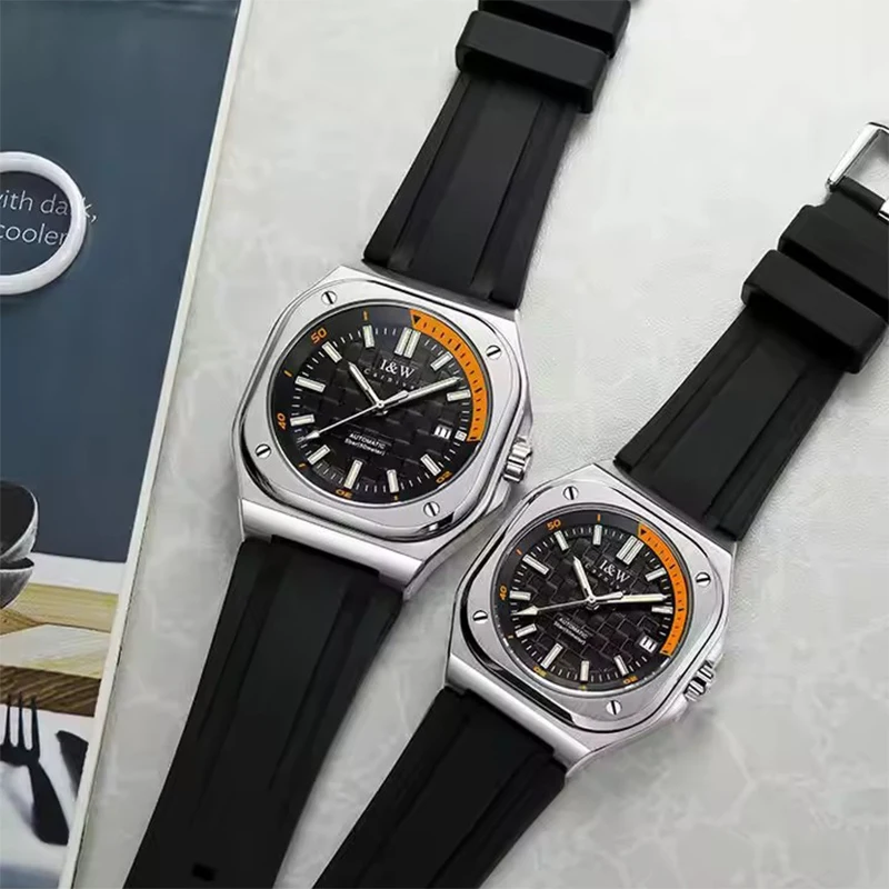 IW Carnival แบรนด์หรูอัตโนมัติอุปกรณ์เสริมสําหรับผู้ชายนาฬิกาข้อมือนาฬิกา Sapphire Mirror ชายนาฬิกากันน้ํา