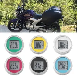 Motorcycle Digital Thermometer Waterproof Motorbike Clock Car Interior Watches