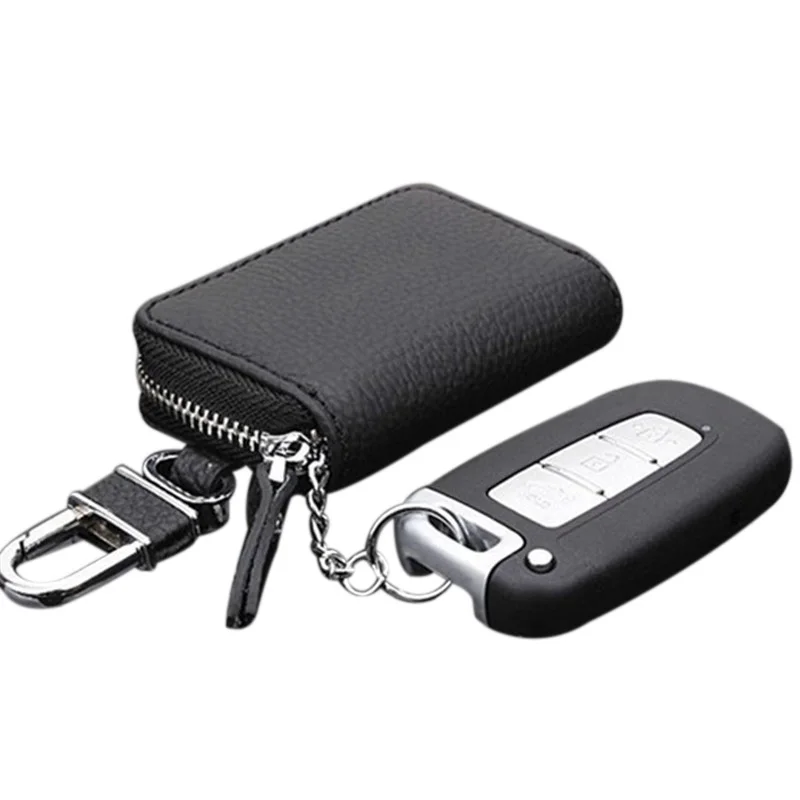 PU Leather Car Key Wallets Men Key Holder Housekeeper Keys Organizer Women Keychain Covers Zipper Key Case Bag