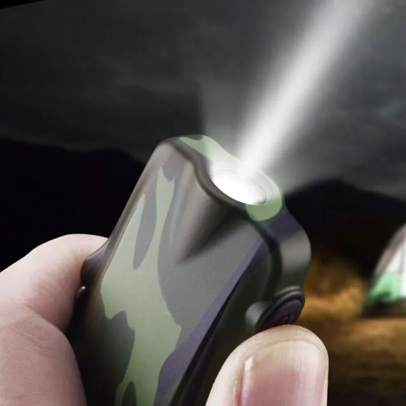 USB Charging Dual Arc Cigarette Lighter Mini Flashlight and Windproof Waterproof Plasma Lighter Outdoor Camping Sports