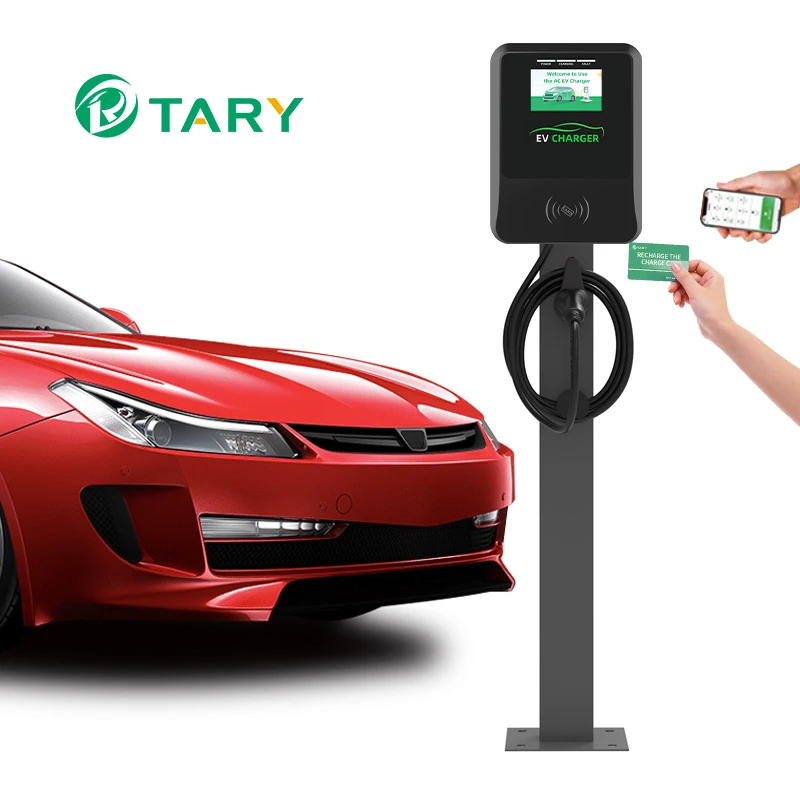 Wallbox AC 32A EV Charging Station 7KW 11KW 22KW 16A OCPP wall-mounted Electric Car Charger station