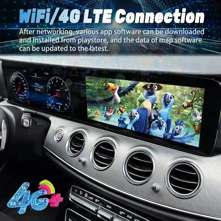 

24.6" Dual Screen For Mercedes Benz E Class E200 E300 W213 NTG5.0 NTG5.5 2012-2019 Android Car Radio Navigation Carplay Stereo