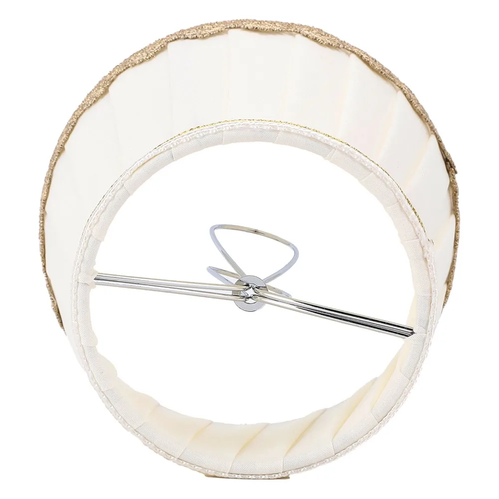 6PCS Simple Fabric Lampshade Clip On Design 4.9 inch Height Chandelier Lamp Shades Lamp Cover Table Lamp