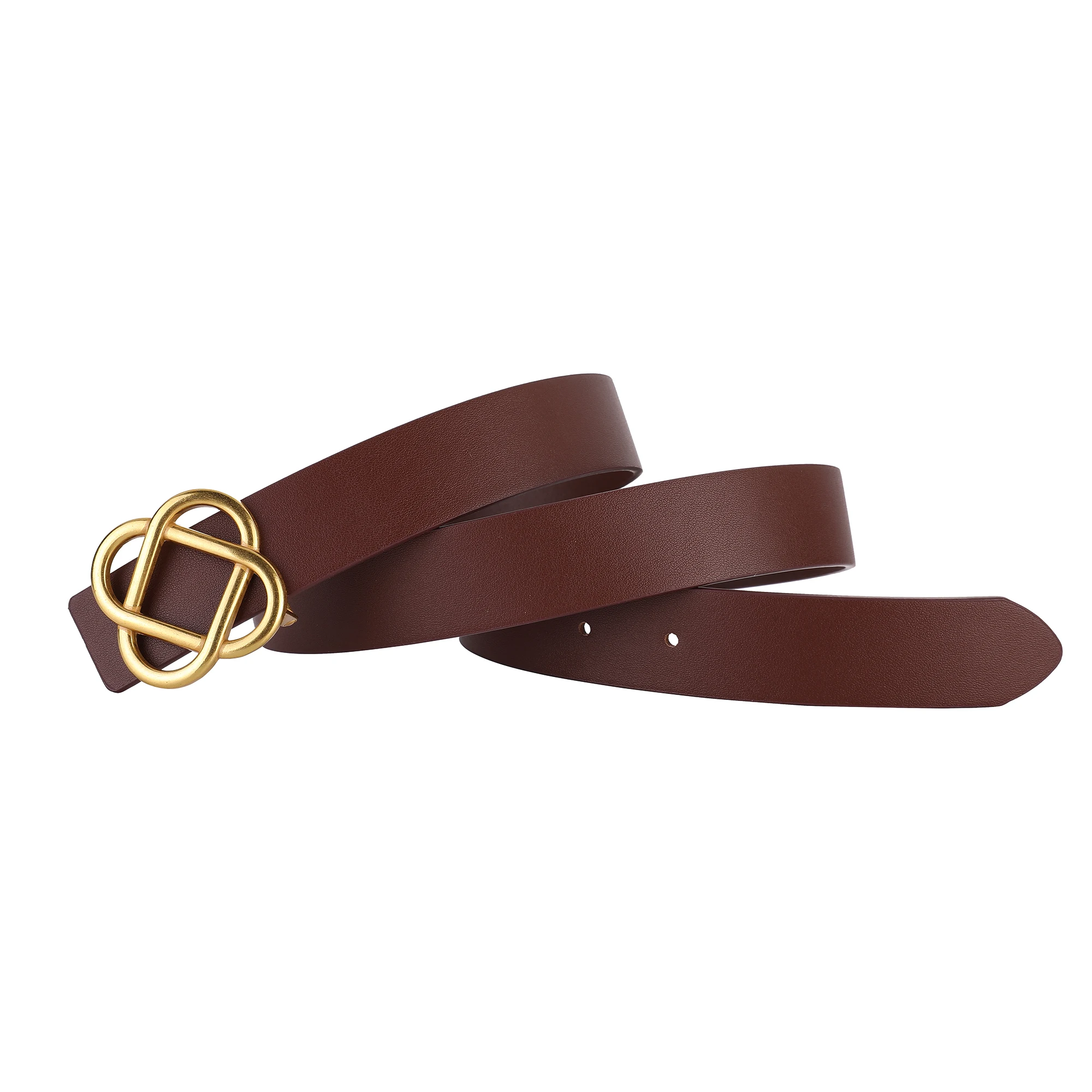 2026 Neuer 2,8 cm breiter Wildleder-Rindsledergürtel für Damen im Vintage-Stil mit Retro-Goldschnalle, schmaler Ledergürtel für Kleider und Jeans – Detail 10