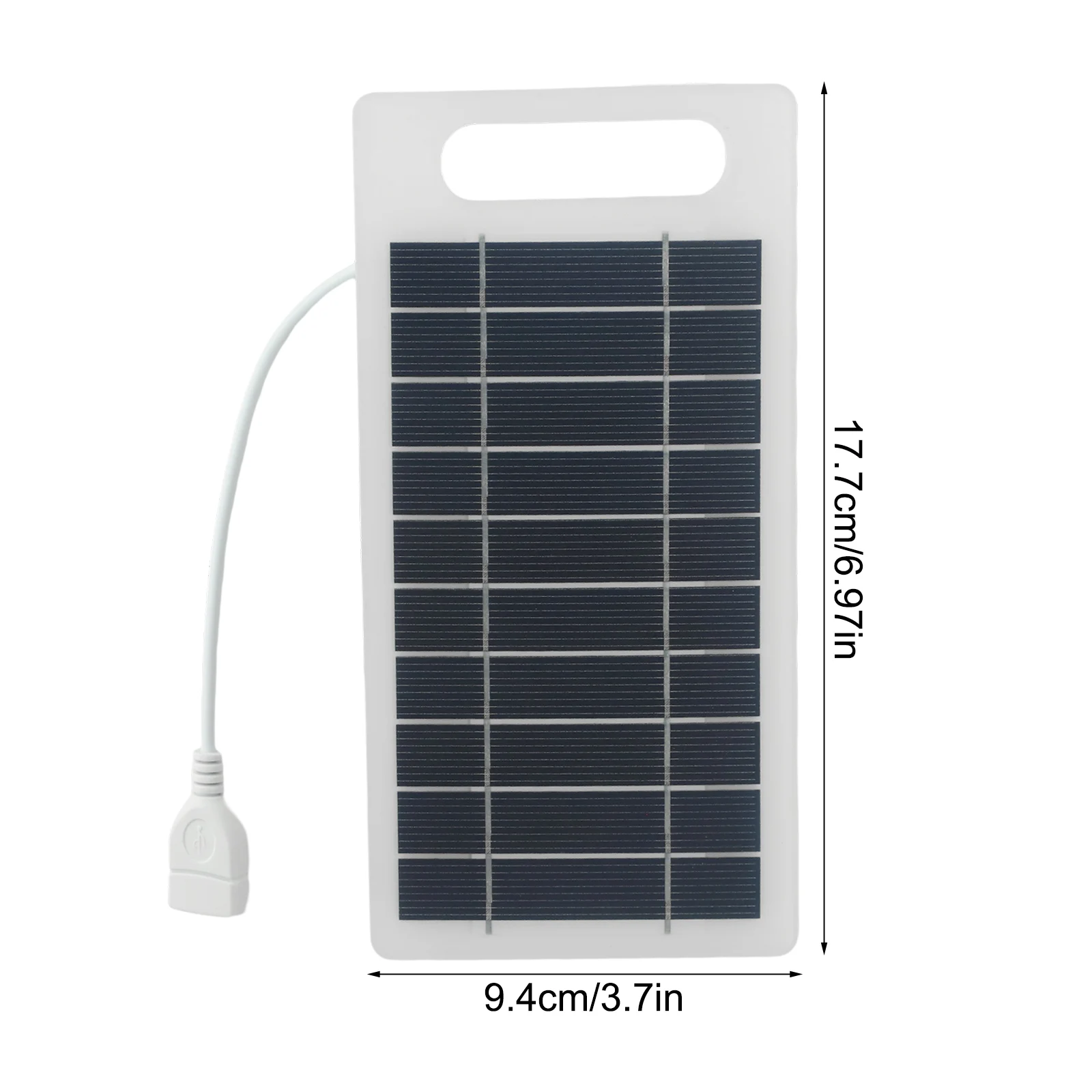 2W 5V Waterproof Portable Solar Panel For Mobile Phone Camping Hiking Charging 3.7V-5V Mobile Phones Electronic Products