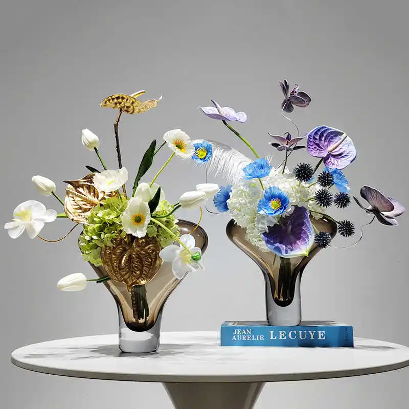 high-end simulated flower art living room coffee table bar table hotel restaurant front desk box decoration ornament