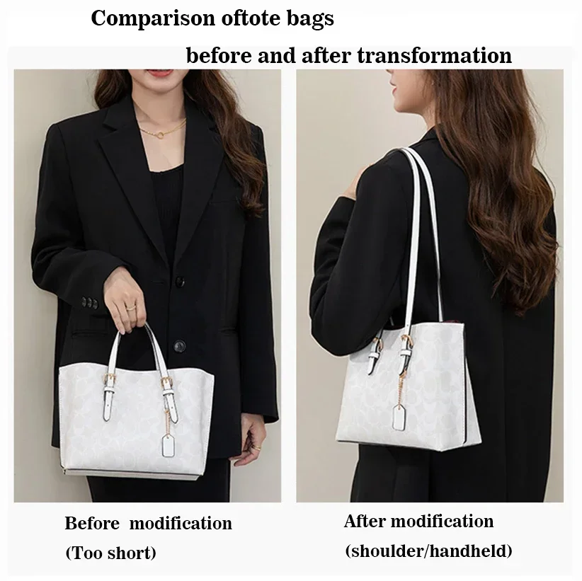 2Pcs 13mm Width Bag Shoulder Strap For Coach Mollie Tote Bag Accessories Armpit Bag Hand Strap 81cm Replacement Long Strap