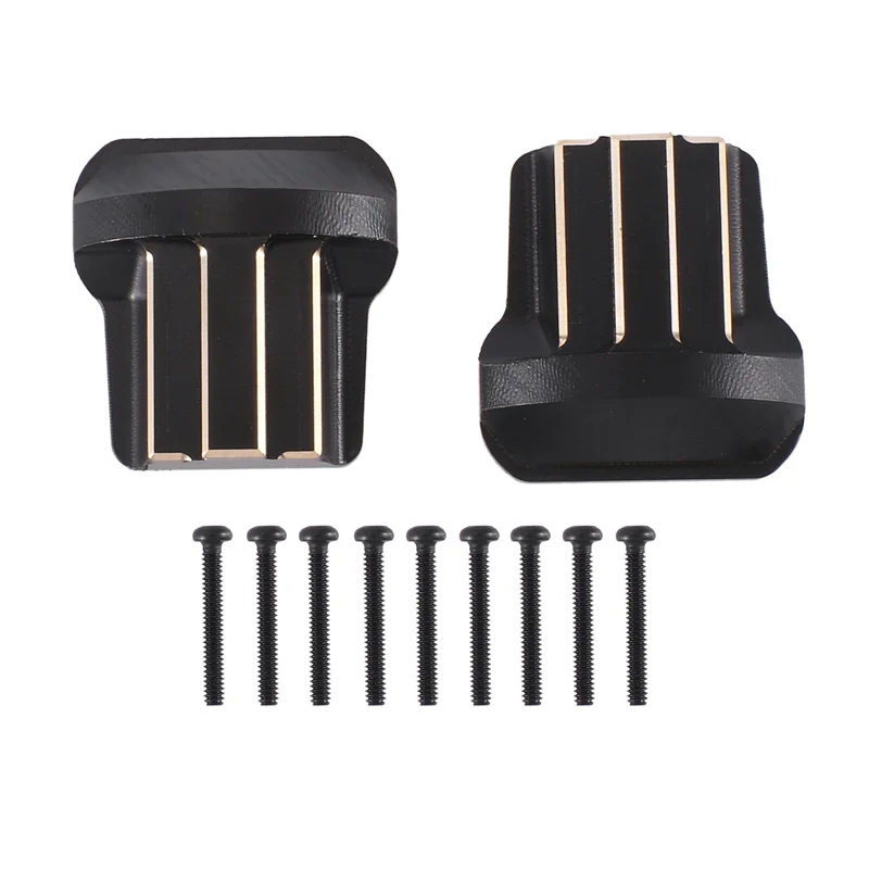 

M15K-2Pcs Brass Front And Rear Axle Diff Cover 9787 For Traxxas TRX4M TRX-4M 1/18 RC Crawler Car Accessories