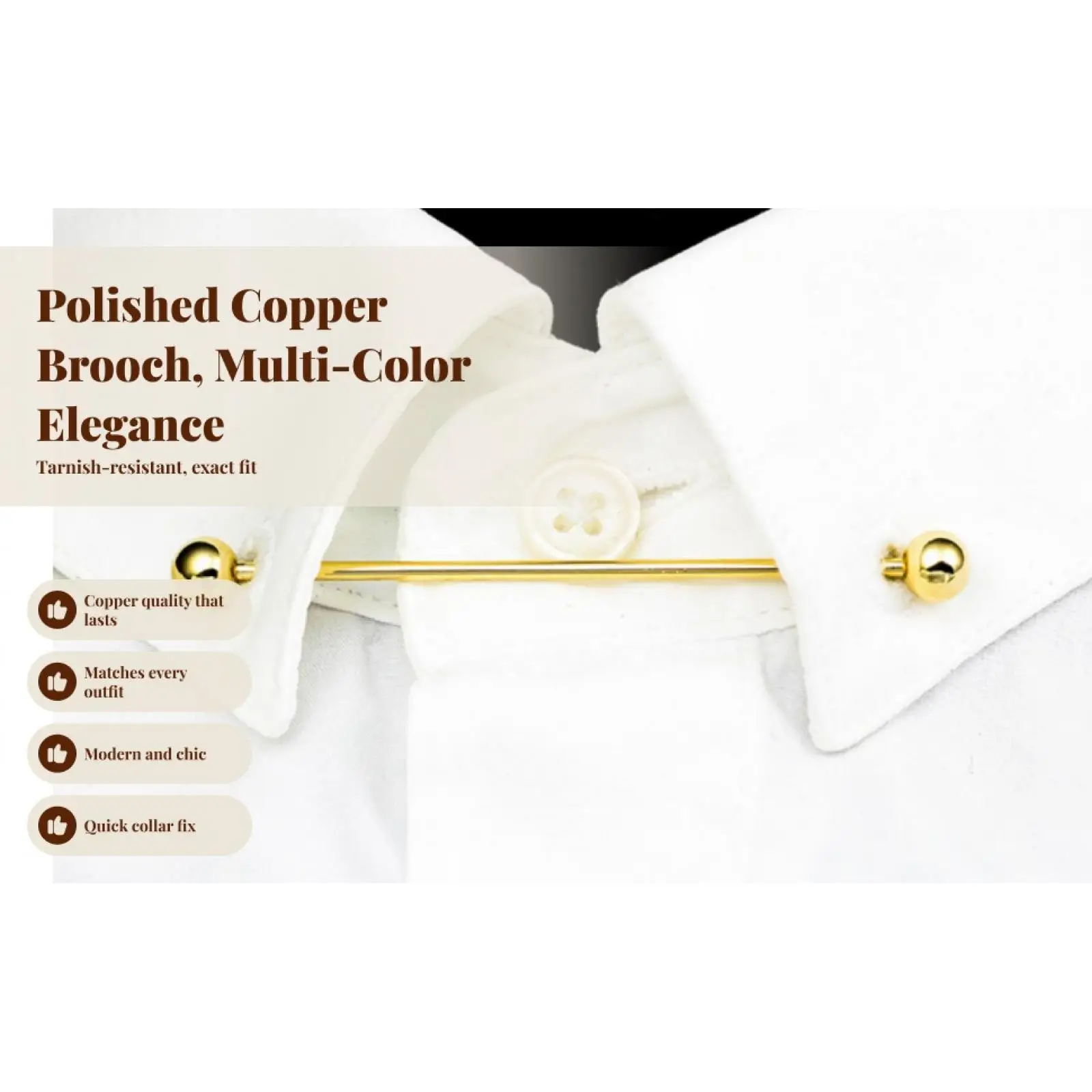 

5 шт. (3 пары) модных зажимов для воротника рубашки, брошей, булавок для галстука, застежек для официальных мероприятий и свадеб