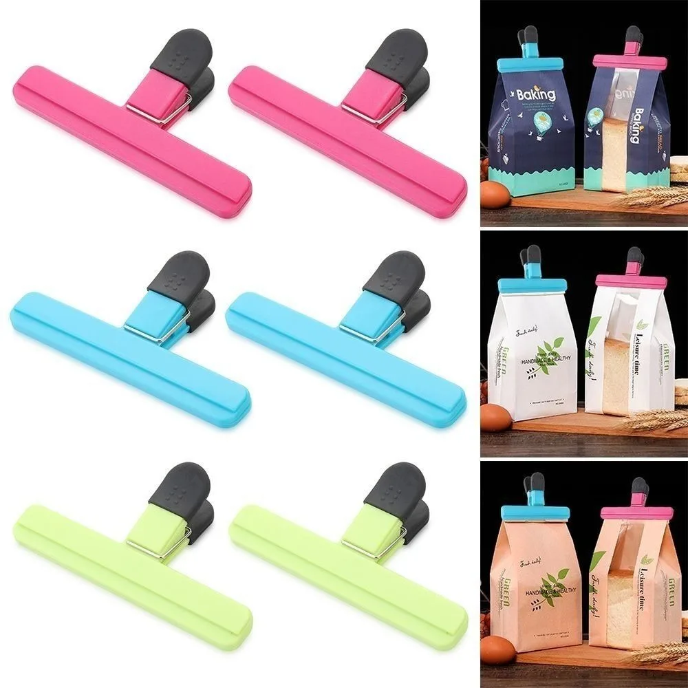 Plastic Food Sealing Clips Strong Seal Snack Packaging Leak-Proof Clips Coffee Bread Bags Food Storage Plastic Bag Sealer