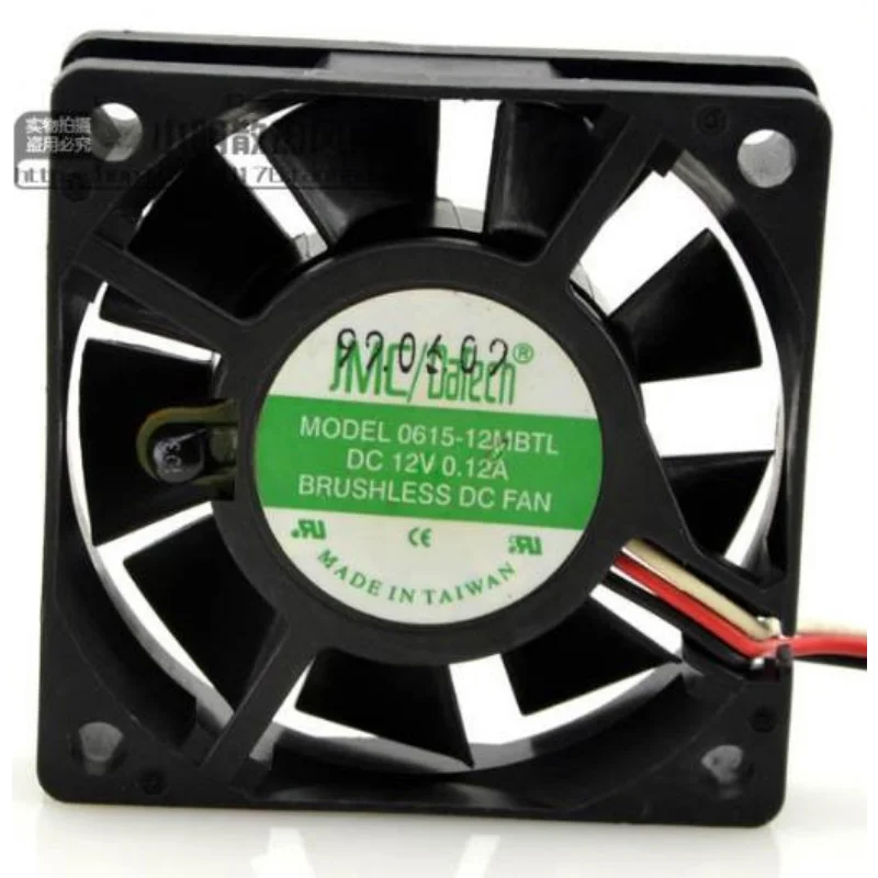 New Cooling Fan For JMC 0615-12MBTL 12V 0.12A Temperature Control Fan 6015 Double Ball Fan 60×60×15mm