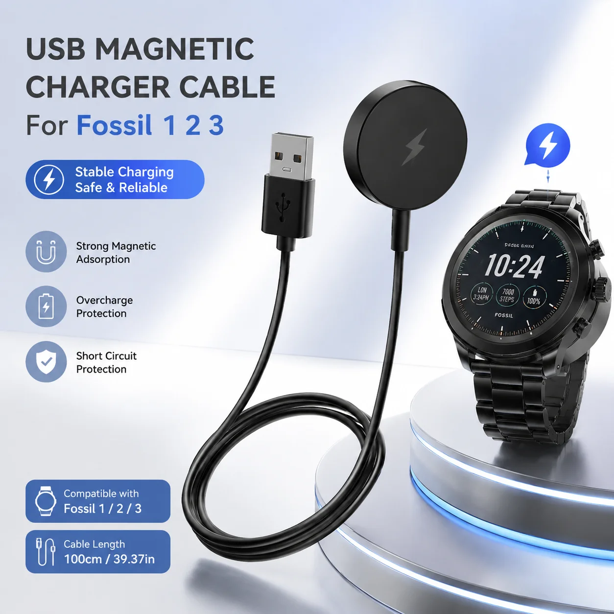 Fossil Watches Smartwatch Gen 3 - Stacja dokująca z kablem do szybkiego