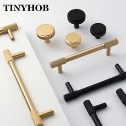 Satin Brass Knurled/Textured Cabinet Handle Kitchen Cupboard Door Pulls Furniture T Bar Pull Hardware Drawer Knob
