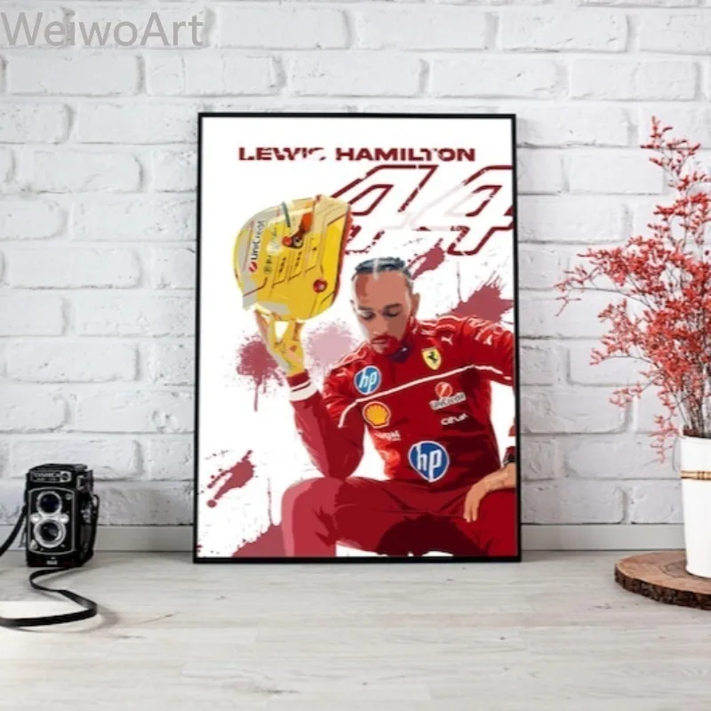 2025-f1-hamilton-racing-poster-formula-1-настенный-художественный-принт-чемпион-мира-холст-картина-для-любителей-гоночных-автомобилей-домашний-декор