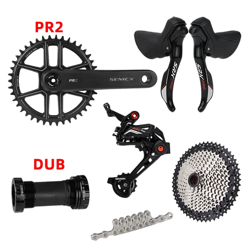 1x11 SRX PRO Speed SENSAH Groupset with Crank Shifter Cassette