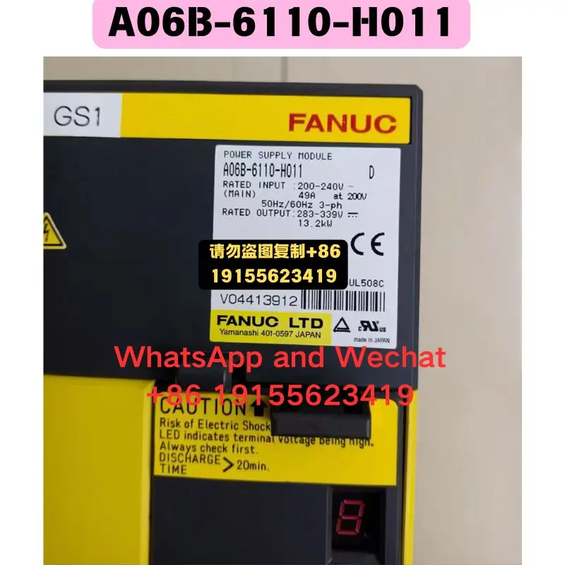 

Б/у оригинальные разобранные детали A06B-6110-H011. Функциональный тест драйвера пройден. Быстрая доставка.