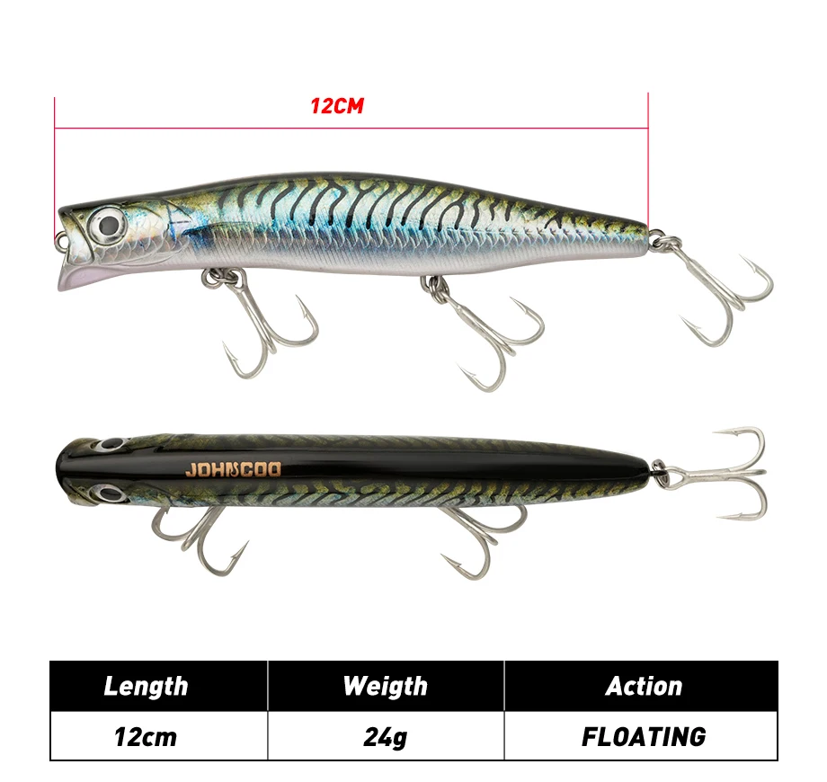 Señuelo Flotante Johncoo Minnow – Impresión 3D y Lanzamiento Largo