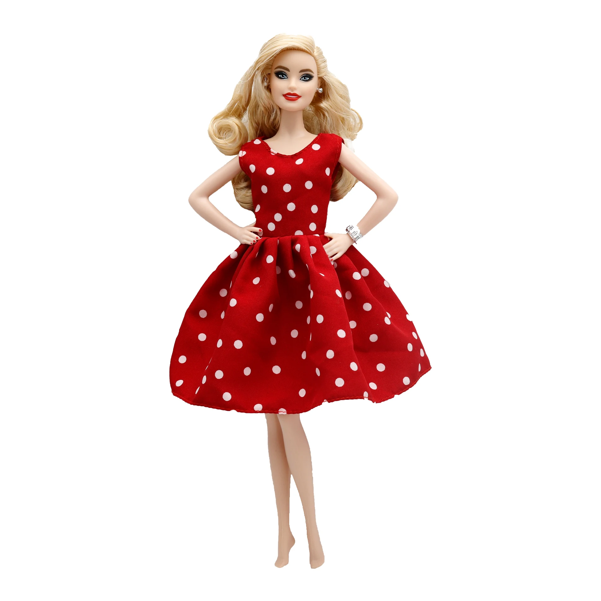 Doll clothing New 30cm 1/6  Wave point Four colors dress Daily Wear Accessories Clothes for Barbies doll