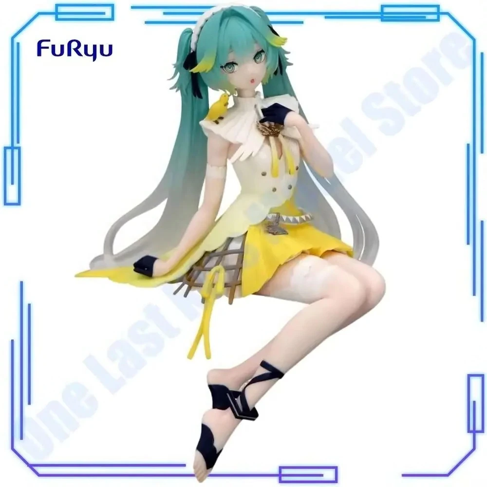 在庫あり-furyu-オリジナル本物の-piapro-キャラクター初音ミクヌードルストッパーフィギュアカナリア-ver-14-センチコレクションモデルおもちゃギフト