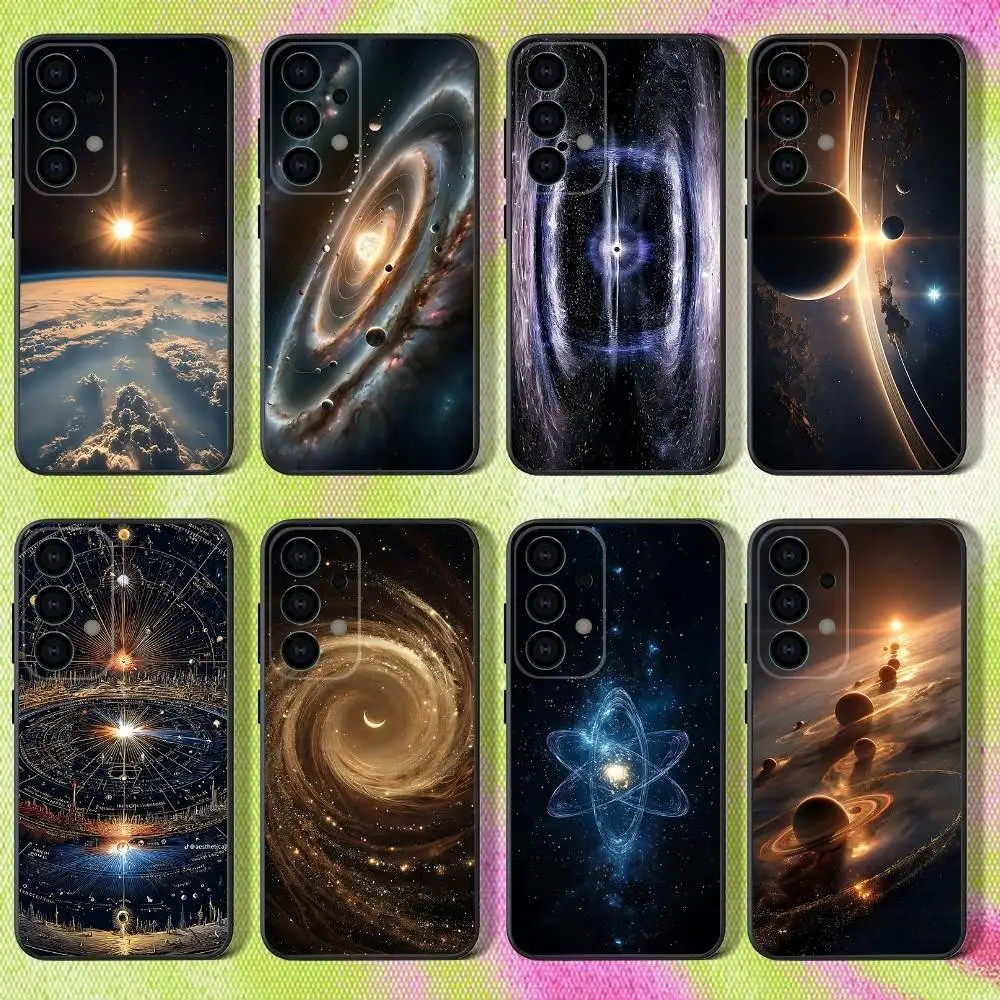 

Phone Case For Samsung S25,S24,S21,S22,S23,S30,Ultra,S20,Plus,Fe,Lite,Note,10,9,5G Space For Galaxy Universe Black Cover