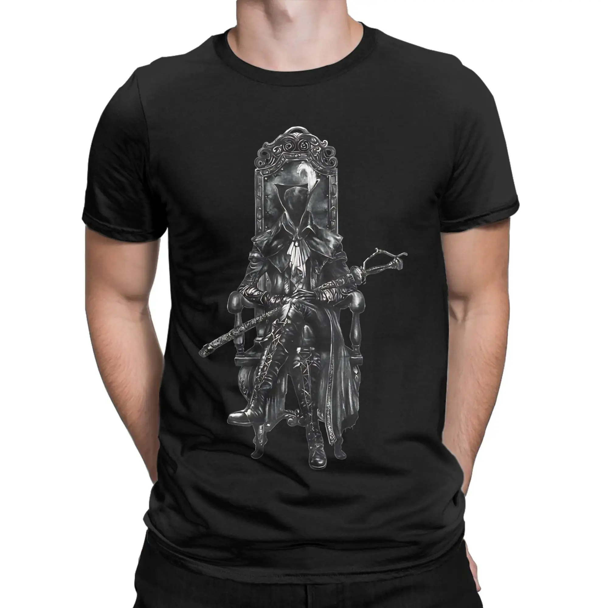 Lady Maria Bloodborne Funny 100% Cotton T-Shirt Bloodborne Tops Tees For Men
