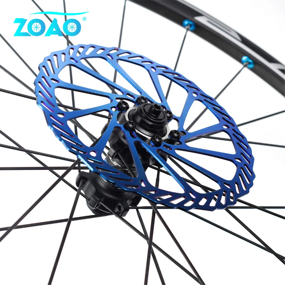 Zoao mountain bike rotores de freio a disco aço inoxidável ultraleve 160mm 180mm 203mm bicicleta estrada freio rotor peças da bicicleta