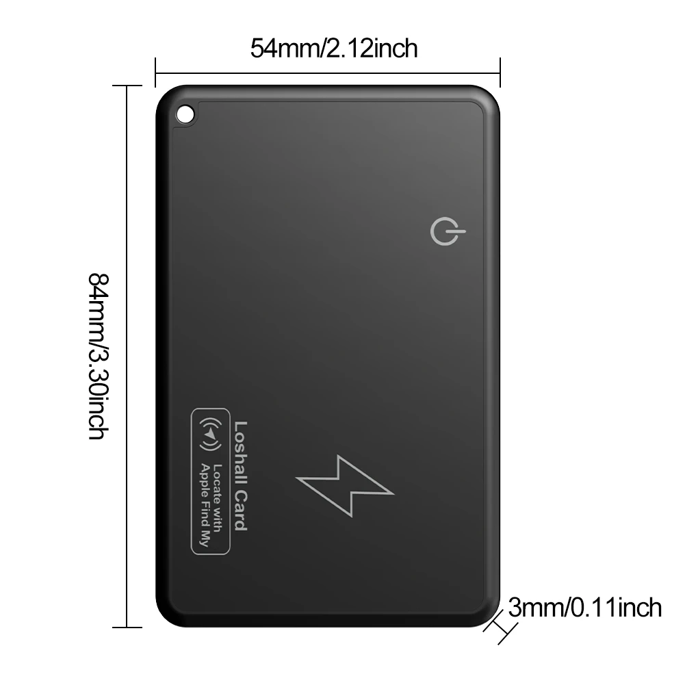 Imagem -06 - Rastreador Recarregável sem Fio Smart Card Gps Locator Tag para Airtag Cartão de Identificação Localizador de Itens Trabalhar com a Apple Find my App Carteira