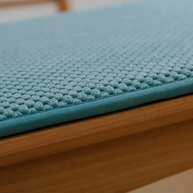 Solid Color Corduroy Sponge Long Bench Cushion Soft Bench Cushion Thickened Wood Sofa Seat Mat Cushion for Winter