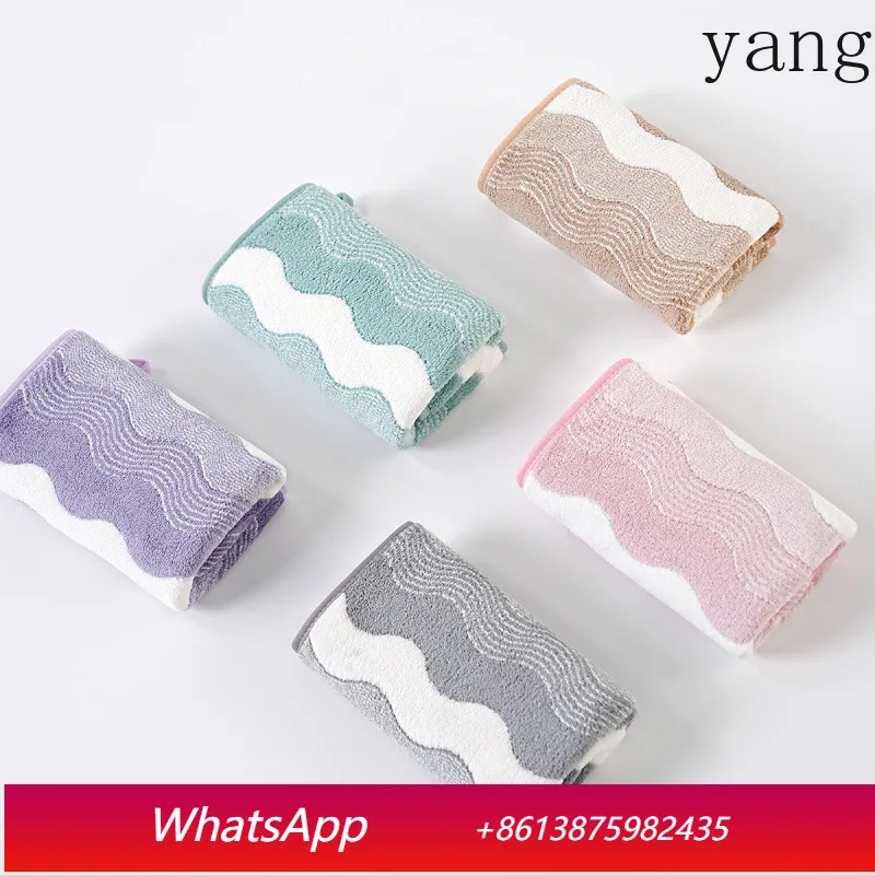 

LTT coral fleece towel water pattern double spell household bath face towel absorbent cleaning towel