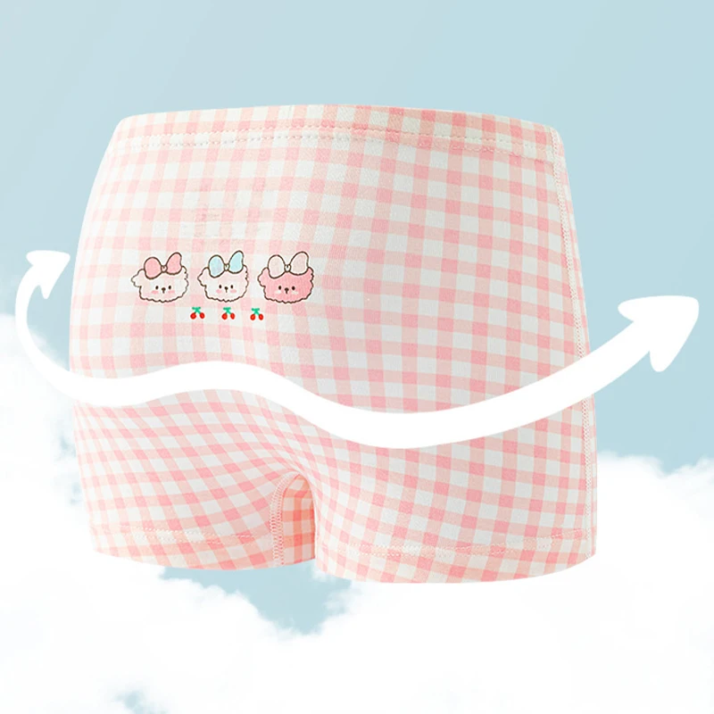 4Pcs Cotton Girls Underwear Cartoon Girls Panties Breathable Soft Girl Underwear Cute Panties For Girls