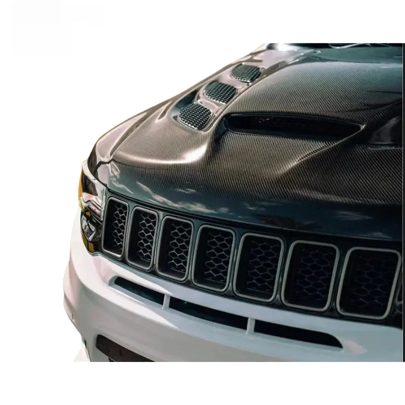 Seven-Slot Carbon Fiber Hood 2013-2023  Grand Cherokee Lightweight Peormance Hood