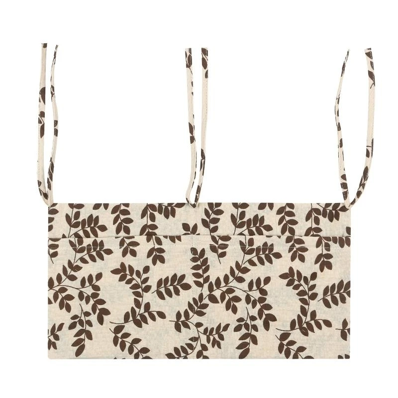Bolsa colgante para cabecera cama M76C, bolsas almacenamiento pañales, organizador biberones, accesorio para cuna