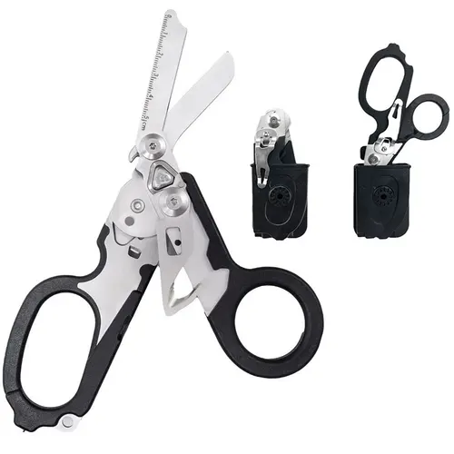 Imagen 2 del producto Tijeras de rescate tácticas, repuesto para Leatherman Raptor, tijeras plegables expertas de primeros auxilios, herramienta de supervivencia al aire libre, dispositivo combinado