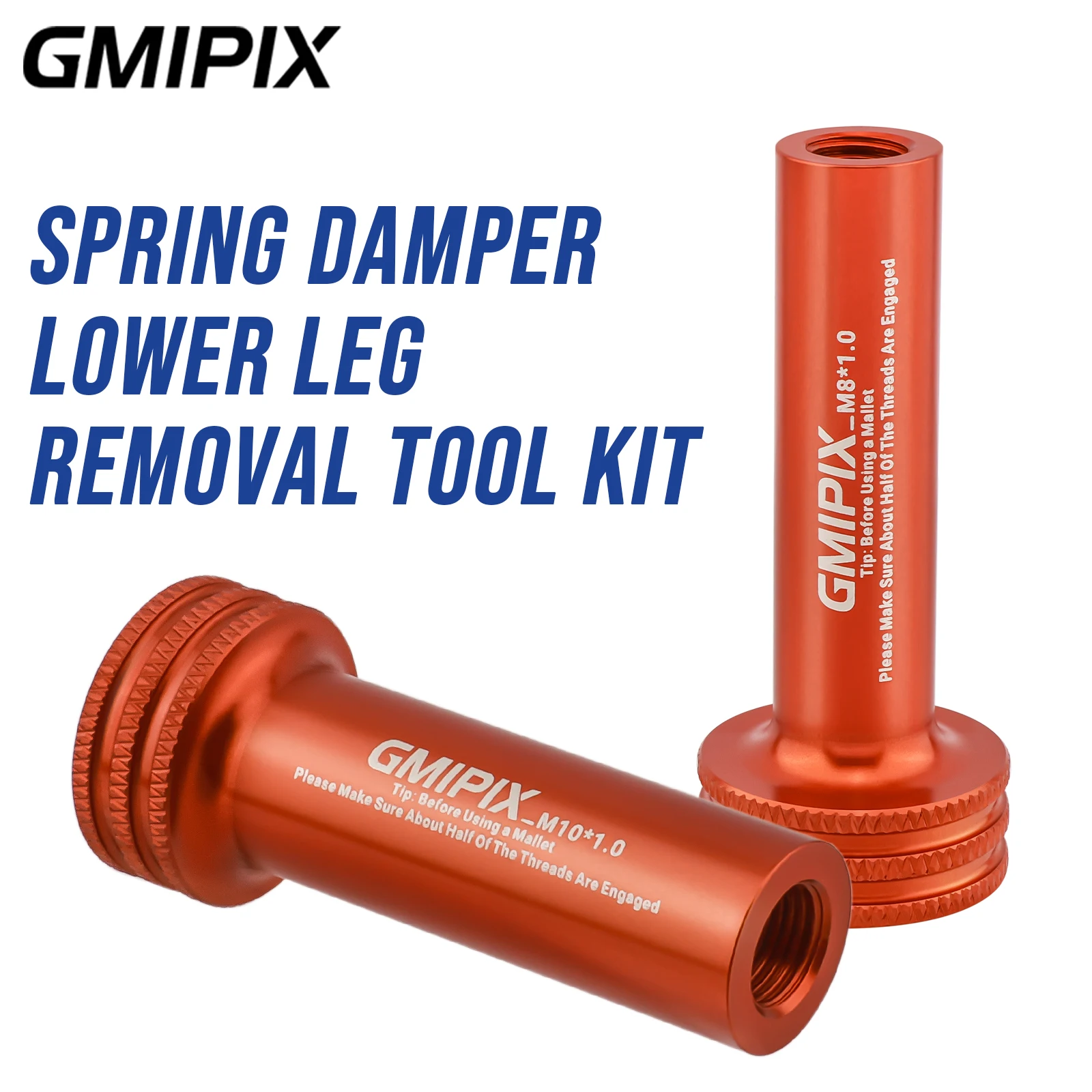 

GMIPIX Bike Fork Spring Damper Removal Repair Tool Lower Leg Removal Tool M8/M10×1.0 Compatible with Fox 398-00-681 398-00-682
