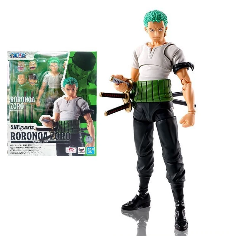 

Original ONE PIECE Anime Figure Roronoa Zoro Figure Romance Dawn Figurine Pvc Customized Statue Model Doll Collection Toys Gifts