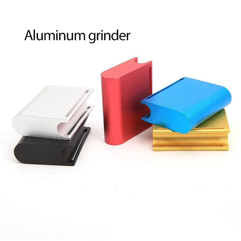 

Leather Craft Edge Sanding Burnisher Tool Sandpaper Clamp Made of Aluminum for Polishing and Clean Vegetable Leather Edges