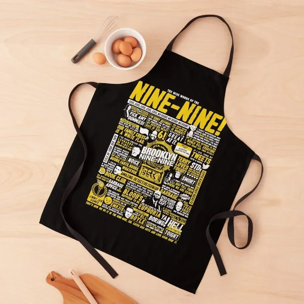 Wise Words of the Nine-Nine Apron Kitchens Woman Men gift bib Apron