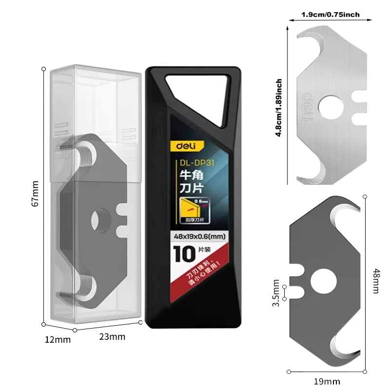 Lâminas de gancho utilitárias sk5 resistentes, lâminas de substituição com gancho 48*19*0.6mm para placa acrílica de golfinho, piso de plástico pvc com 10/20 peças