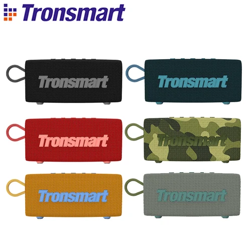 Tronsmart Trip 블루투스 5.3 스피커, 야외용 진정한 무선 스테레오, 듀얼 드라이버 휴대용 스피커, IPX7 방수 